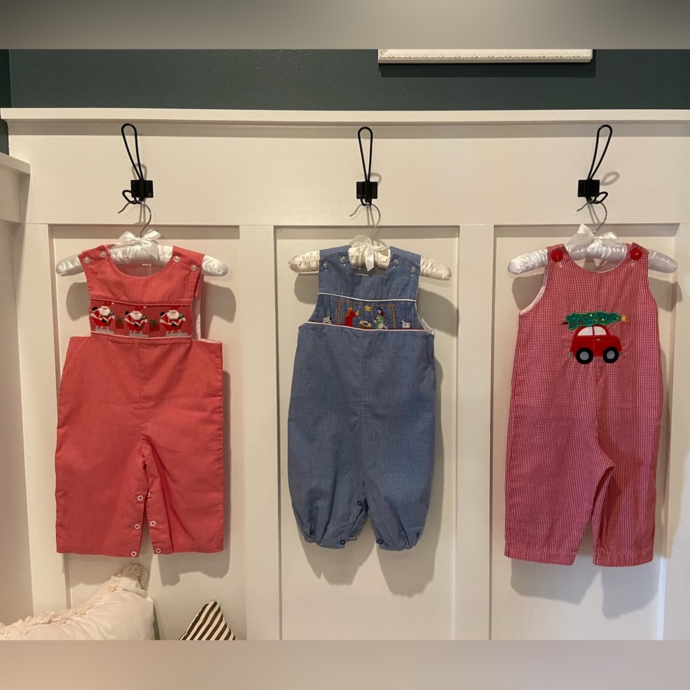 Boys Christmas Jon Jons size 6-9month Lot of 3